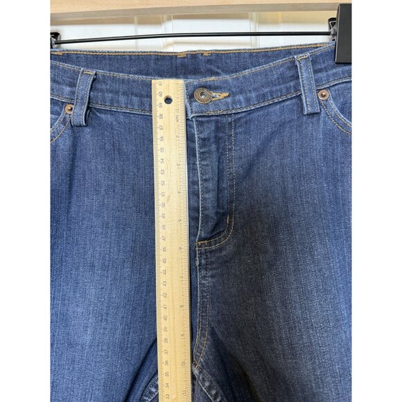 Duluth Trading Women’s Bootcut Jeans Dark Wash Size 16 - Picture 8 of 11